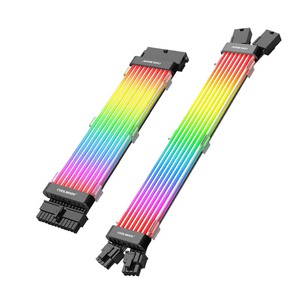 新趋势COOLMOON C-EX游戏电脑配件argb电缆扩展台式电脑发光二极管霓虹灯条电脑旋转扩展电缆 - Product Image 1