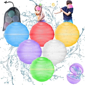 Boule d'eau magnétique en silicone réutilisable personnalisée Boule d'eau jouet en silicone de décompression Boule d'eau pour <span class=keywords><strong>jeu</strong></span> <span class=keywords><strong>aquatique</strong></span> - Product Image 3