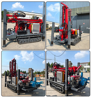 Machine de forage de puits d'eau automatique CNC hydraulique avec moteur PLC, pompe à engrenages, compresseur d'air pour forage profond 75KW, garantie 1 an