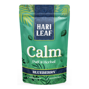 Mezcla Herbal Calmante de Hoja de Arándano Hari Leaf para un Fumaje Relajante Sin Tabaco ni Nicotina, con Pétalos de Loto y Flor de la Pasión - Product Image 1