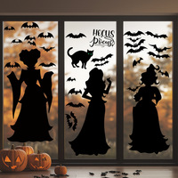Autocollants de fenêtre d'Halloween en gros : Citrouilles, chauves-souris, toiles d'araignées pour vitrines de magasins et décorations de salles de classe