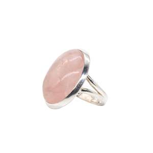 Bague en quartz rose, pierre précieuse, faite à la main, argent sterling 925, bijoux de fiançailles et de mariage pour femmes, pierre naturelle, styles personnalisés - Product Image 1