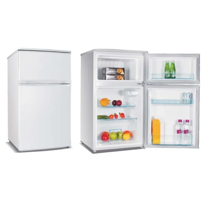 Домашнее использование 96L холодильник с двойной дверью, заводская цена, японский рынок, холодильник с морозильной камерой, компактный холодильник