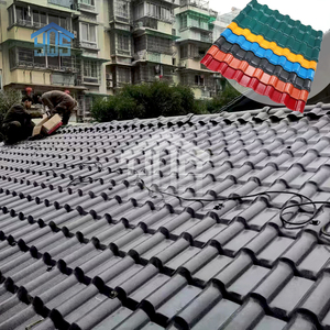 Modern Design 4-Layer Co-Extrusion Corrugated Roofing <strong>Sheet</strong> Weather-Resistant ASA PVC Resin Tiles <strong>Waterproof</strong> UPVC <strong>Material</strong> - Product Image 2