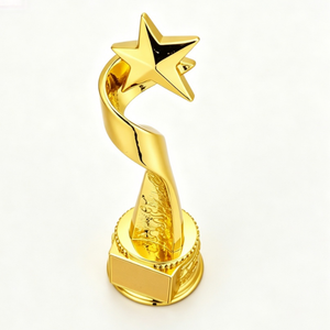 Nuovo Trofeo in Resina Artigianale a Forma di Stella a Cinque Punte per Competizioni di Canto, Danza, Discorso e Calligrafia - Product Image 3