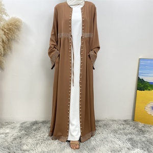 1402# Latest Ramadan Abaya for Women Muslim Fashion Luxury Abaya Modest Ladies Clothing Wholesale - Product Image 5