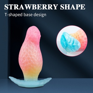 Tapón Anal SM para Hombres y Mujeres, Dilatador de Silicona Seguro para la Masturbación con Forma de Fresa - Product Image 5
