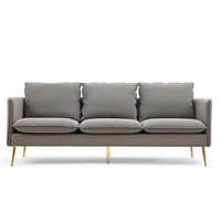 Einzelsofa Wohnzimmermöbel China Braunes Leder-Ecksofa-Set für Zuhause oder Büro