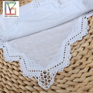 Pañuelo blanco <span class=keywords><strong>de</strong></span> algodón 100% para mujer, regalo <span class=keywords><strong>de</strong></span> boda, <span class=keywords><strong>pañuelos</strong></span> <span class=keywords><strong>de</strong></span> <span class=keywords><strong>ganchillo</strong></span>, <span class=keywords><strong>pañuelos</strong></span> <span class=keywords><strong>de</strong></span> encaje <span class=keywords><strong>de</strong></span> algodón Premium blanco - Product Image 5
