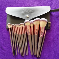 Ensemble de pinceaux de maquillage en poils synthétiques doux et soyeux de qualité supérieure, vegan, avec logo personnalisé, MOQ 10, 7/10/15 pièces, prix d'usine, étiquette privée, OEM et ODM