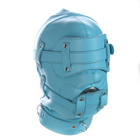 Masque de fétichisme intégral en cuir pour femme, collier BDSM, cagoule en latex pour jeu de rôle sexuel gay, cagoule de chien esclave