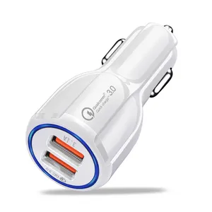 Smart Mobiele Telefoon Autolader 12V-24V 2A Output Dual Usb Car Charge Adapter Voor Iphone Voor samsung Voor Huawei