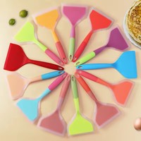 Spatule à crêpes en silicone Pelle à spatule résistante à la chaleur en silicone pour ustensiles de cuisine antiadhésifs