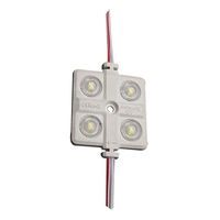 Module LED SMD5730 4 LED moulé par injection, haute luminosité, pour caisson lumineux publicitaire, 2W 12V basse tension, blanc/chaud