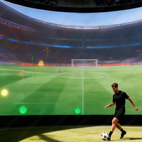 SQactivaPlay Jeux de football interactifs Entraîneur de tirs au but Simulateur de gardien de but robotisé Projection AR Parcs d'attractions
