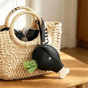 Dispensador de Bolsas para Excrementos de Perro de Cuero PU Personalizado RTS Creative, Soporte para Bolsas de Caca de Pollo para Paseos al Aire Libre - Product Image 3