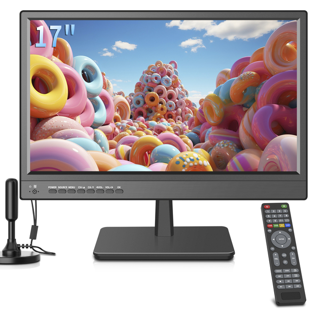 17.3 Inch  Flat LED Televisions  DVB-T2 ISDB-T Digital ATSC  Mini TV