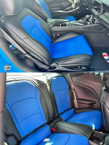 Pour Chevrolet Chevy Camaro 5ème génération 2010-15 et 6ème génération 2016-24, accessoires intérieurs de voiture, housses de siège en cuir sur mesure, ensemble complet - Product Image 2