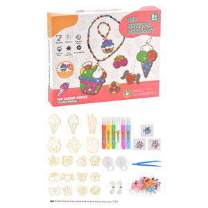 Handgemachte DIY Kristall Anhänger Fenster Kunst lustige Kind Zeichnung Spielzeug Dessert Perlen 3D Kleber Malerei Kit Set - Product Image 2