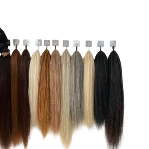 Extensions de queue de cheval naturelles durables en crin véritable, toucher réel, pour spectacles de rodéo et de <span class=keywords><strong>plaisir</strong></span> équestre, couleur et taille personnalisables, fixation sécurisée en tissu - Product Image 1