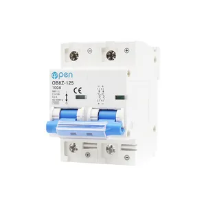 Open Electric MCB DC 1000V Solar Energy PV Mini Circuit Breaker 2P 100A 400V Photovoltaic Power Generation Switch 50A 63A 125A