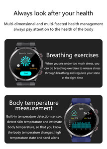 Smartwatch S26 con Display AMOLED, ECG, Pompa d'Aria Precisa per la Pressione Sanguigna, SOS, Monitoraggio della Temperatura Corporea, Orologio Intelligente Unisex - Product Image 4