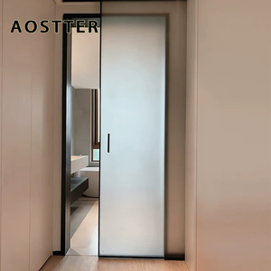 <span class=keywords><strong>Porte</strong></span> <span class=keywords><strong>coulissante</strong></span> invisible <span class=keywords><strong>en</strong></span> aluminium AOSTTER, <span class=keywords><strong>porte</strong></span> de poche intérieure, <span class=keywords><strong>verre</strong></span> dépoli <span class=keywords><strong>sur</strong></span> <span class=keywords><strong>mesure</strong></span>, dissimulée dans le mur, <span class=keywords><strong>porte</strong></span> de séparation pour la maison - Product Image 2