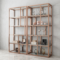 Support mural décoratif moderne en acier inoxydable doré pour étagère, porte-ornements, outils de literie, personnalisable pour la maison