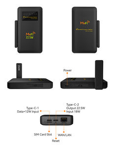G4 Pro 4G LTE Mobile WiFi, Pocket WiFi 4G LTE, Boîte WiFi intelligente avec port RJ45 LAN et antenne, Charge rapide, WIFI 6, Routeur 4G avec carte SIM - Product Image 5