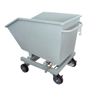 500Kg Laadcapaciteit Standaard Beweegbare Schroot Bak <span class=keywords><strong>Trolley</strong></span> Zware Zacht Stalen Metalen Afvalcontainer - Product Image 1