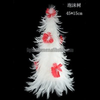 Arbres de Noël en plumes blanches de 6 pieds pour l'intérieur extérieur maison bureau chambre hiver vacances fête décor article ornement approvisionnement