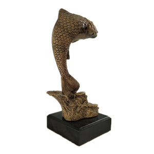 Weivista Bronce Resina Salto Pez Trofeo <span class=keywords><strong>Pesca</strong></span> Premio Escultura Deporte <span class=keywords><strong>Trofeos</strong></span> Fabricante - Product Image 2