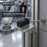 Saklar Kedekatan Magnetik Efek Hall Tipe Kotak 20mm Penginderaan Atas DC 24V NPN NO Sensor Posisi Industri