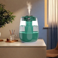 Humidifier Meja 1.3L Cool Mist Top Fill, Penjualan Terlaris 2026, Tenang 20Db, Ultrasonik Aromaterapi, Daya Listrik USB/Plug-in, Untuk Kamar Tidur