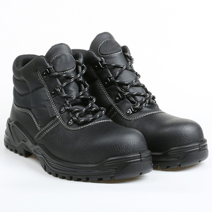 Antiscivolo scarpe di sicurezza di base punta in acciaio per lavoratori in pelle stivali da <span class=keywords><strong>lavoro</strong></span> con puntale per uomo - Product Image 4