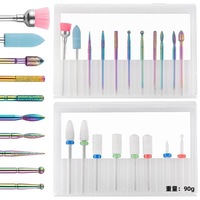 Ensemble de 26 embouts de perçage pour ongles en métal, outils de manucure en céramique de haute qualité, limes à ongles électriques pour manucure, pédicure, polisseuse à ongles