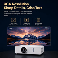 Proyector LCD Panasonic PT-VX430 de 4500 Lúmenes, Proyector Empresarial XGA para Aulas, Salas de Reuniones y Conferencias