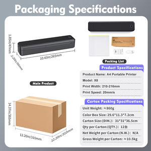 <span class=keywords><strong>Impresora</strong></span> Térmica Portátil Marklife X8 A4, Mini <span class=keywords><strong>Impresora</strong></span> Inalámbrica <span class=keywords><strong>para</strong></span> Teléfono Móvil, 210/216MM, Plantilla <span class=keywords><strong>para</strong></span> <span class=keywords><strong>Tatuajes</strong></span>, Pequeña y Portátil - Product Image 6