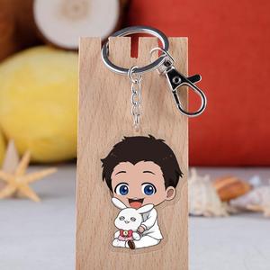 12 designs Anime <span class=keywords><strong>The</strong></span> <span class=keywords><strong>Promised</strong></span> <span class=keywords><strong>Neverland</strong></span>, porte-clés en acier inoxydable avec impression UV double face transparente, cadeau promotionnel - Product Image 4