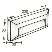 Applique murale LED carrée 6W, 3 températures de couleur, en aluminium, à montage en saillie, pour éclairage d'escalier, blanc chaud moderne, extérieur