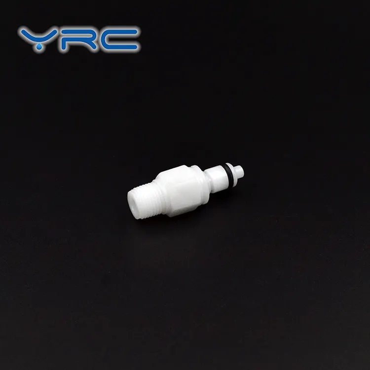 Fabbrica YRC plastica rapida 1/8 "npt giunti per tubi in plastica maschio