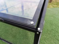 Mini serre extérieure en aluminium, bac de culture en polycarbonate pour plantes, protection des plantes, jardin, fleurs, légumes