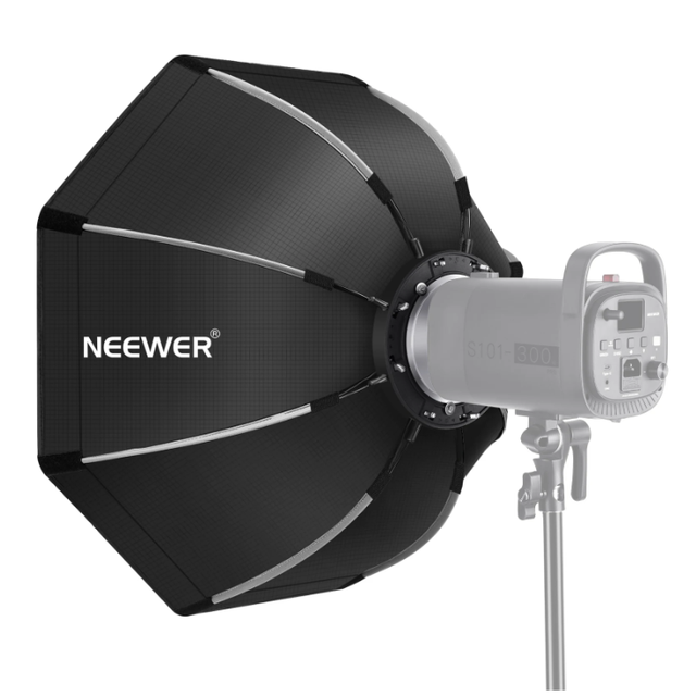 Fashion Neewer 65 cm Foldable Octagonal Softbox with Bowens Mount Speedliting Carrying Case for Speedlite Studio Flash