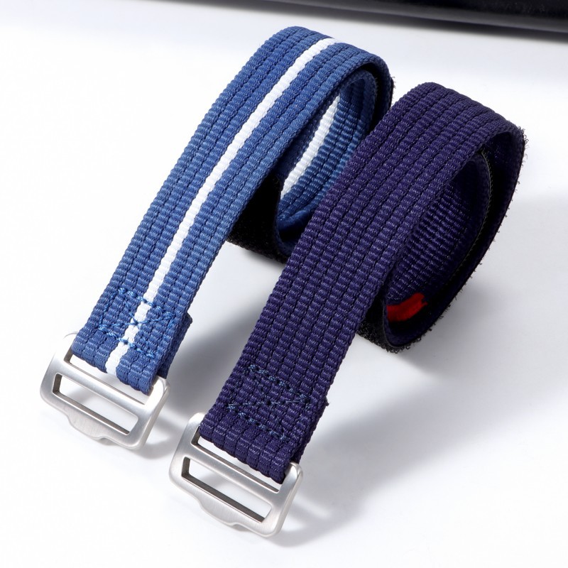 Wholesale Classic One Piece Hook and Loop 22mm Watch Straps 20mm Nylon Watch Bracelet