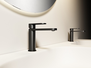 Grifo de lavabo con maneta de una sola palanca, acabado en plata cepillada/gris plomo/oro champán, montaje en encimera, giratorio 360°, para baño de hotel, OEM - Product Image 4