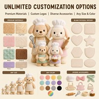 Peluche Mascotte Personnalisée OEM ODM pour la Famille, Jouet en Peluche Rembourré, Cadeau de Noël Promotionnel CPC, Jouet Doux pour les Fêtes