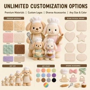Peluche Mascotte Personnalisée OEM ODM pour la Famille, Jouet en Peluche Rembourré, Cadeau de Noël Promotionnel CPC, Jouet Doux pour les Fêtes - Product Image 4