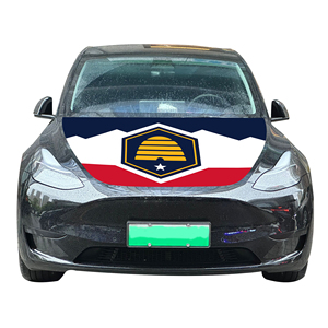 2026 couverture de capot de voiture nationale abordable drapeau nouveau Utah état voiture moteur couverture drapeau usine vente directe Polyester <span class=keywords><strong>tissu</strong></span> - Product Image 5