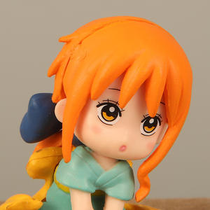 10 Statuette <span class=keywords><strong>Chibi</strong></span> Sedute di One Piece - Personaggi Anime Cartoon: Luffy, Ace, Sabo, Shanks Capelli Rossi, Zoro per Esposizione - Product Image 3