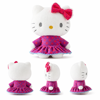 Jouets en peluche personnalisés en gros d'usine, poupée anime Hello Kitty de 8 pouces, animaux en peluche mignons et câlins, pendentif de sac Kawaii pour boutique